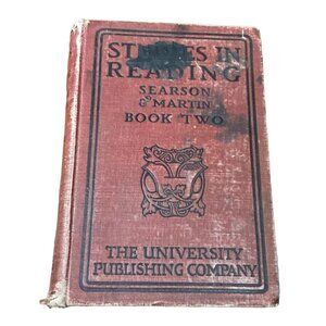 Atq 1915 Studies in Reading Hardcover Book 2 Searson & Martin Pub Co